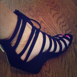 Forever 21 wedge lace up gladiator 👠heels/sandals